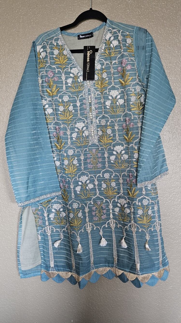 Pakistani Gul ahmed Formals Pret shalwar kameez Dupatta LARGE New With Tags